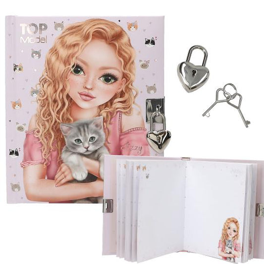 TOPModel Jurnal cu Lacat Pisica Kitty&Doggy