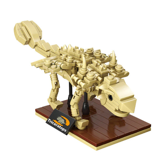 Blocuri de constructie fosile, Muzeul Dino, Ankylosaurus, 194 piese