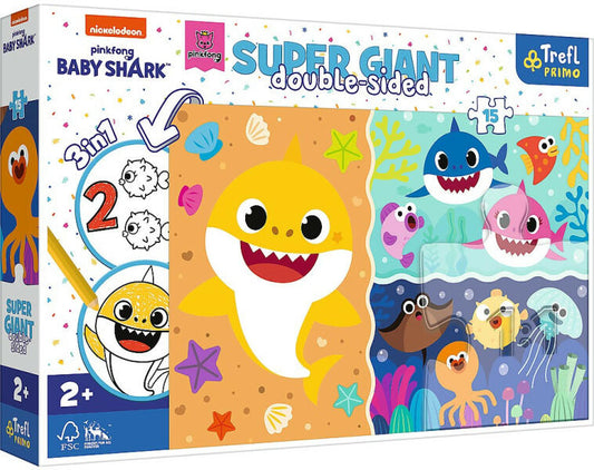 Puzzle 15 Super Giant - Baby Shark
