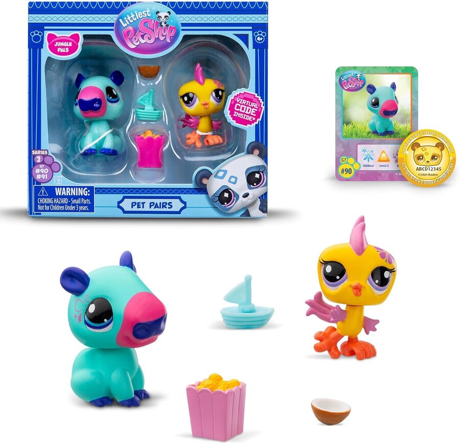 Littlest Pet Shop seria 2, Set 2 Animalute - Jungle Pals