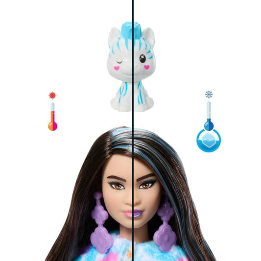 Papusa Surpriza - Barbie Cutie Reveal, Zebra