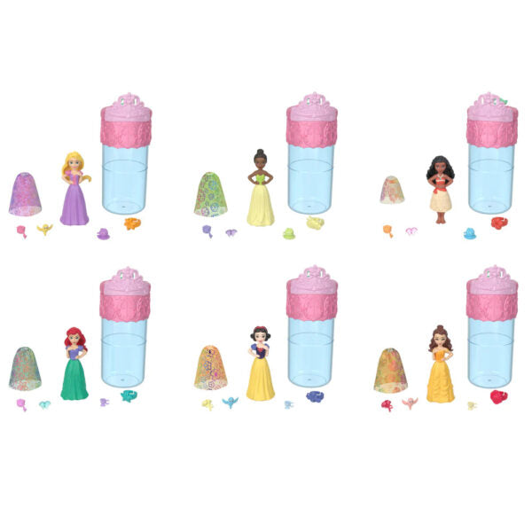 Mini Papusa Disney Princess, Royal Color Reveal Spring