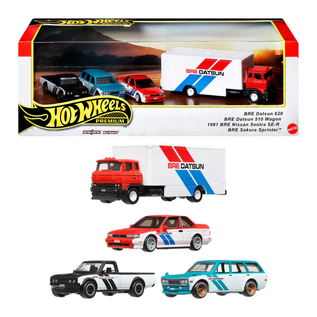 Hot Wheels Premium Collector GReddy BRE Datsun, 4 Piese