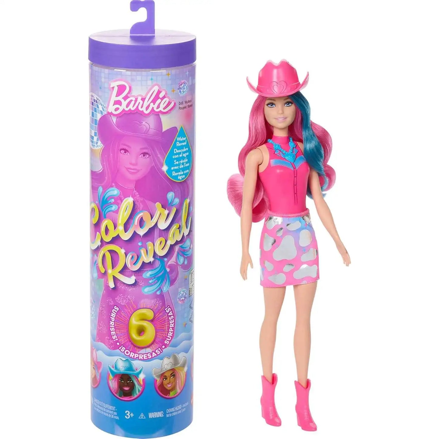 Barbie: Papusa surpriza Color Reveal - Disco Star