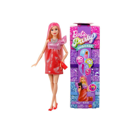 Barbie Papusa Unboxed Party - Glam Red Original