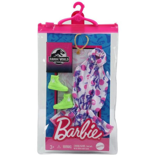 Haine asortate Barbie, rochie cu buline roz