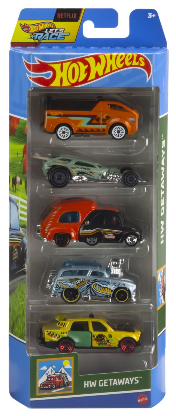 Masinute Hot Wheels 5 buc. - Getaways