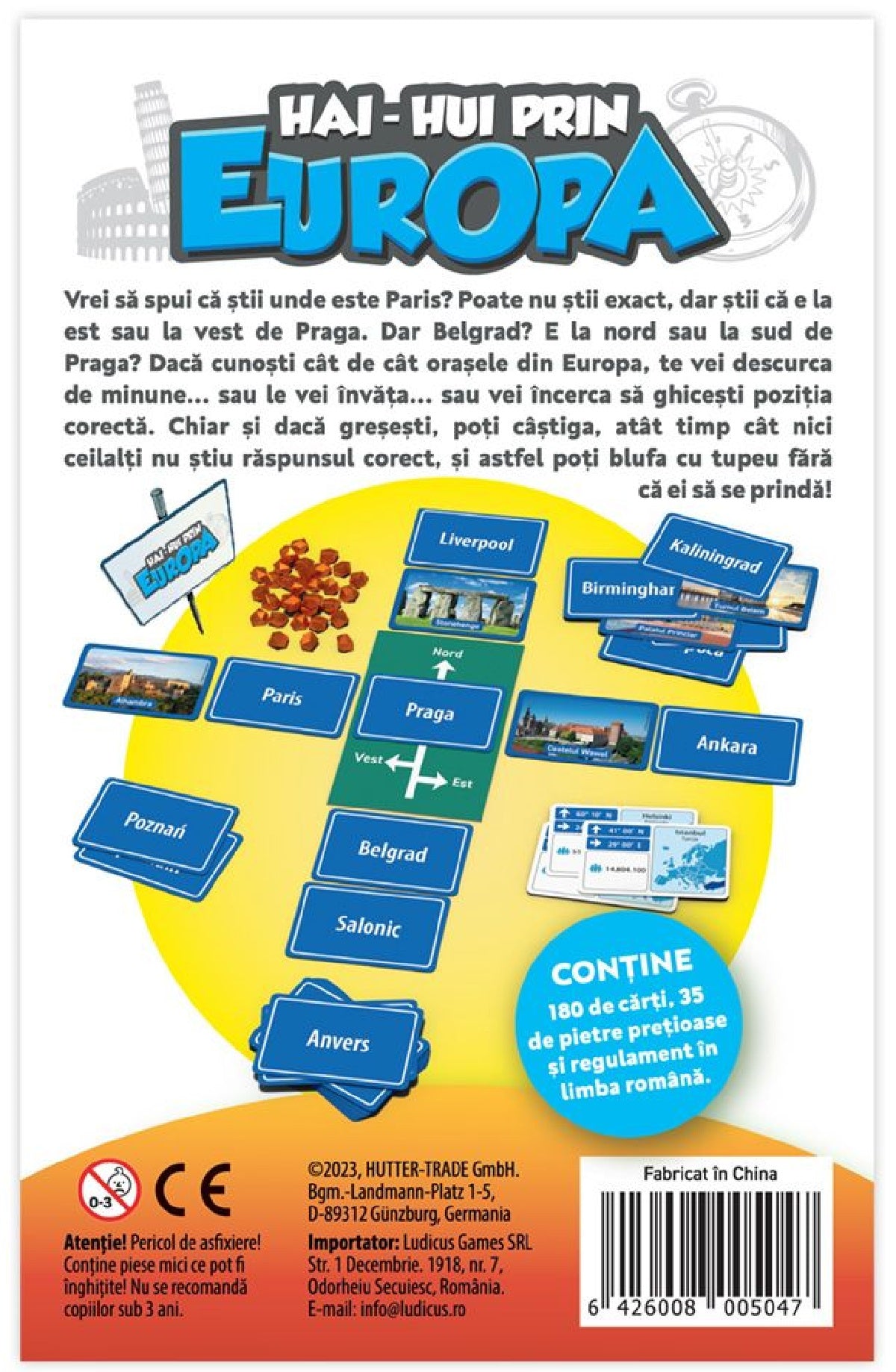 Joc de societate Hai Hui prin Europa