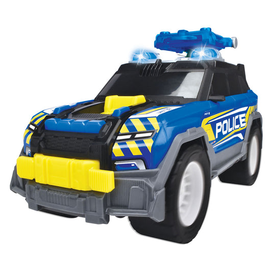 Masinuta de politie, Dickie, SUV, functii lumini si sunete, albastru, 30cm