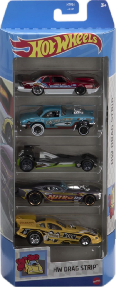 Masinute Hot Wheels 5 buc. - Drag Strip
