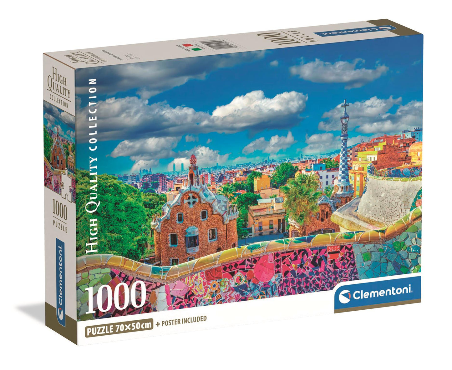 Puzzle Compact 1000 Piese - Park Guell, Barcelona