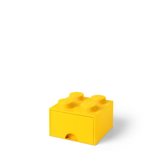 Cutie depozitare LEGO cu sertar 4 (2x2) - Galben