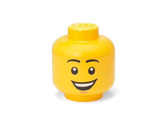 Cutie Depozitare Mica (S) Cap Minifigurina LEGO (16x18,5cm) - Happy