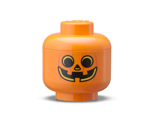 Mini Cutie Depozitare Cap Minifigurina LEGO (10,2x11,5cm) - Dovleac