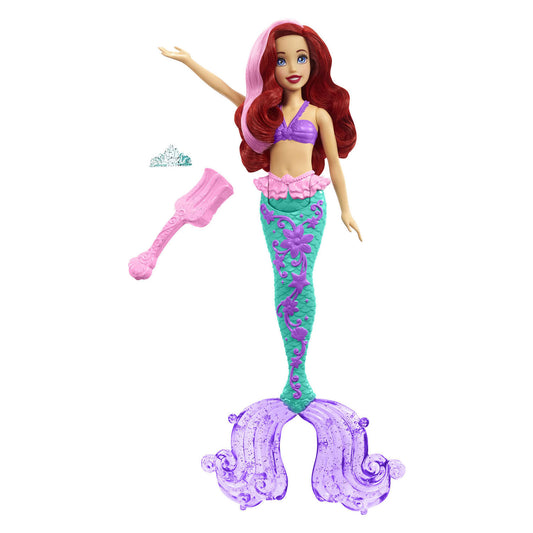 Papusa Disney Princess Ariel cu culori schimbatoare