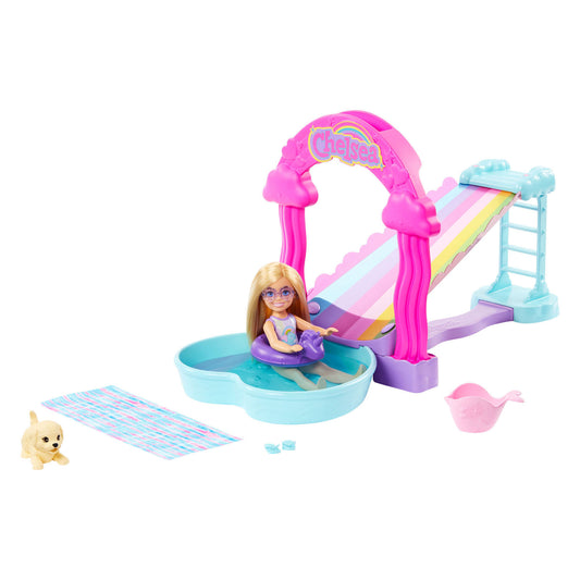 Set de joaca Barbie - Chelsea Rainbow Water Slide