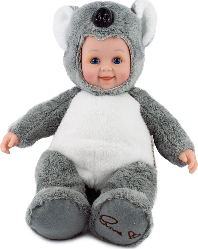 Papusa Anne Geddes - Pui de Koala 30 cm - gri/alb