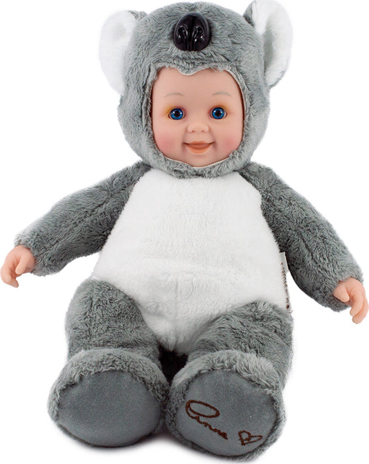 Papusa Anne Geddes - Pui de Koala 30 cm - gri/alb