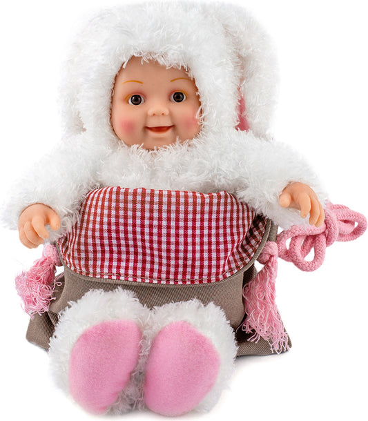 Papusa Anne Geddes - Iepuras 23 cm cu mini-carte cu stickere