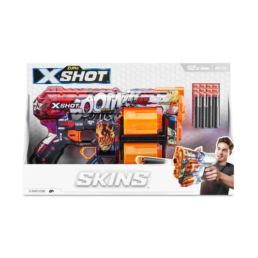 Arma X-shot Excel Skins Dread Boom, 12 proiectile