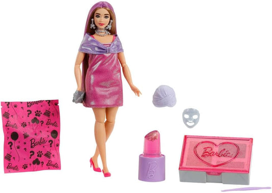 Barbie Papusa Unboxed Party - Glam Pink Curvy