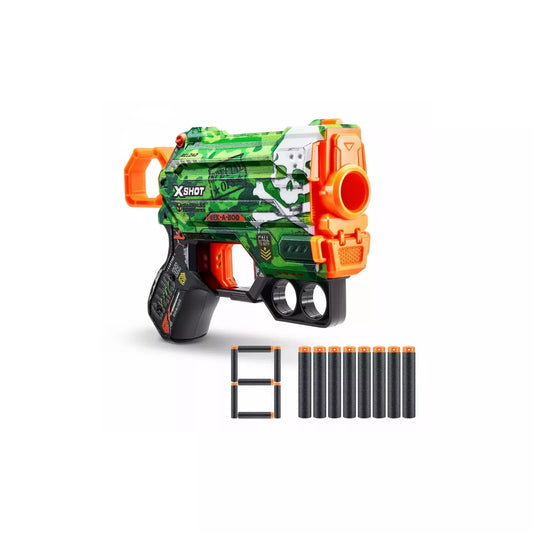 Blaster X-Shot Excel Skins Menace - Camo, cu 8 sageti