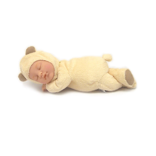 Papusa Anne Geddes - Pui de ursulet 23 cm - crem