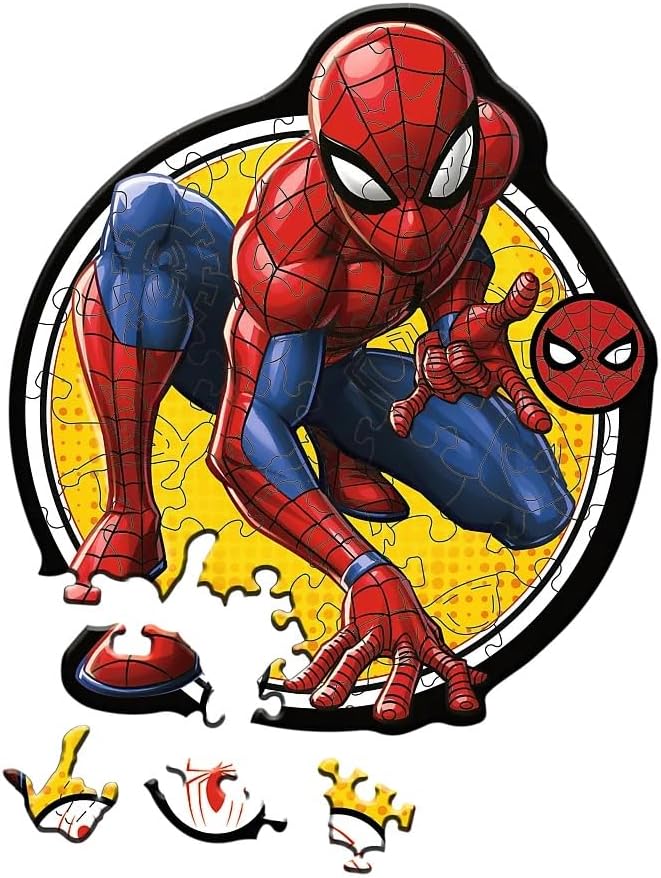 Puzzle lemn junior 50 piese - Puterea lui SpiderMan