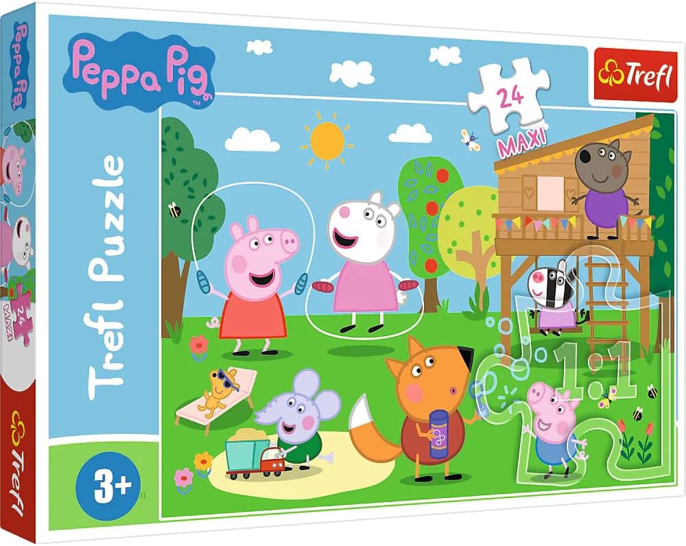 Puzzle 24 Maxi - Peppa Pig - Veselie in iarba