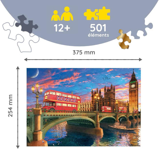 Puzzle lemn 500+1 piese - Londra - Obiective turistice