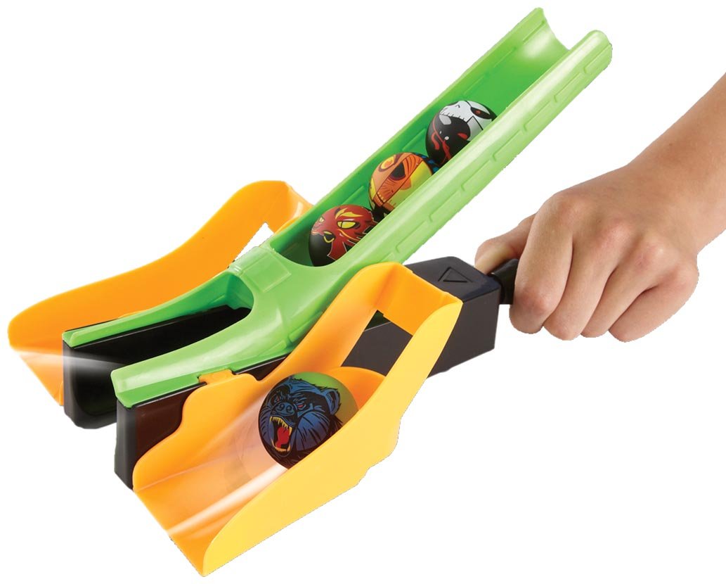 Pista cu Lansator in Serie si 2 Razboinici DaGeDar, 15.49 x 26.01 x 6.5 cm