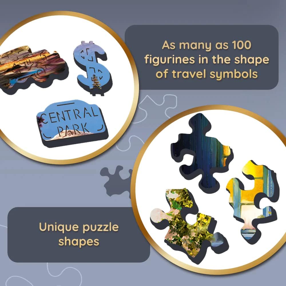 Puzzle lemn 1000 piese - Baloane colorate