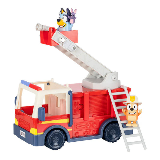 Set de joaca Bluey - Masina de pompieri, cu 2 figurine