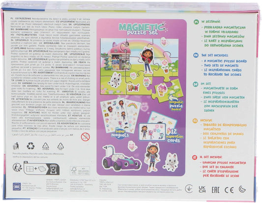 Puzzle Magnetic 9 piese - Explorand lumea lui Gabby