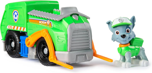 Paw Patrol Vehicule cu Figurina - Rocky Recycle Truck
