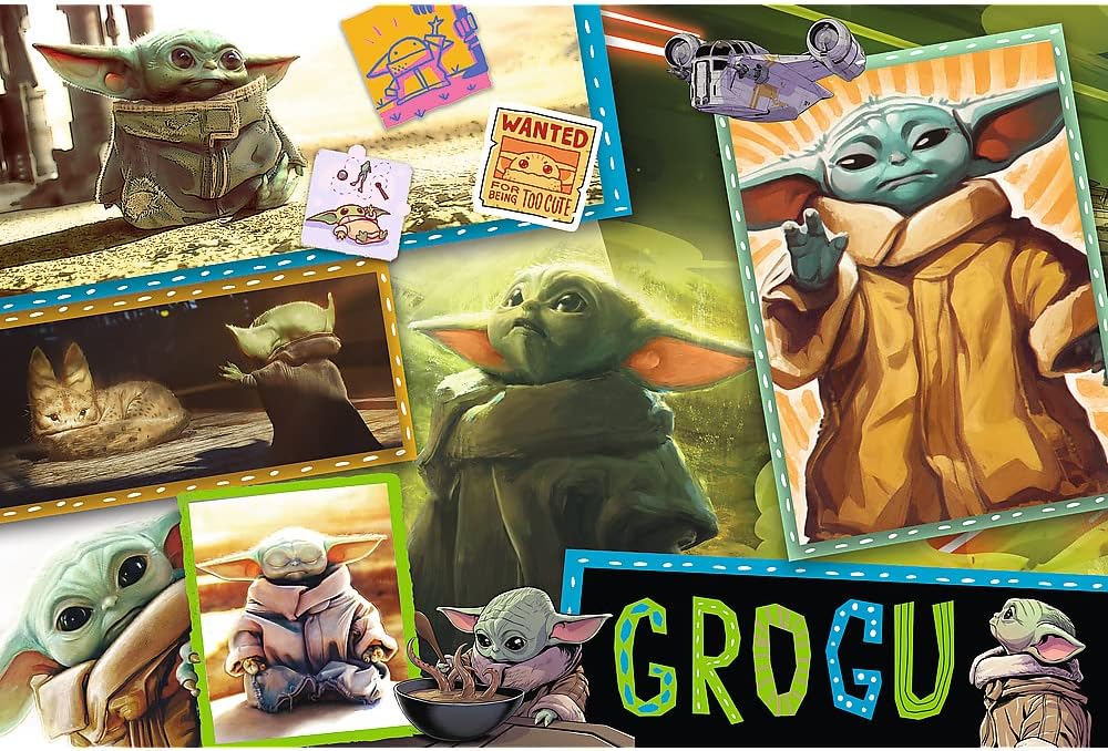 Puzzle 160 piese - Grogu, Mandalorianul - Star Wars