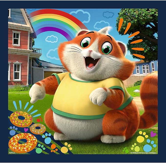 Puzzle 3 in 1 - Pisici dragalase - 44 Cats