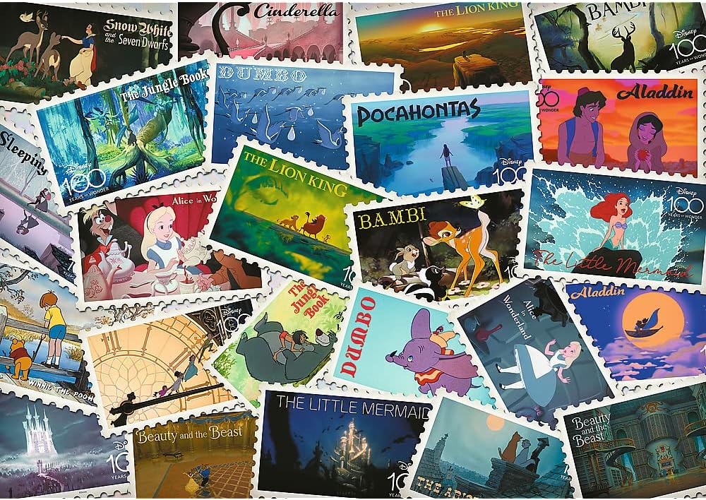 Puzzle UFT 1000 piese - Disney Stamps Collection