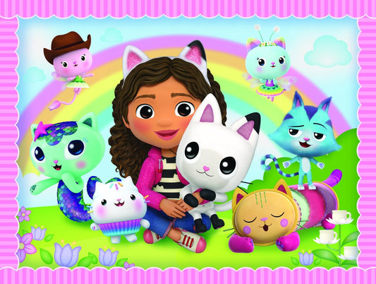 Puzzle 2x (30+48) + Memos (24) - Gabby cu pisicutele ei