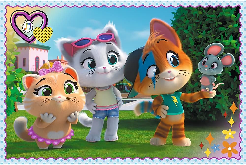 Puzzle 60 piese - Joaca cu prietenii - 44 Cats