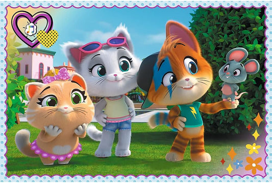 Puzzle 60 piese - Joaca cu prietenii - 44 Cats