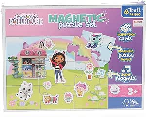 Puzzle Magnetic 9 piese - Explorand lumea lui Gabby