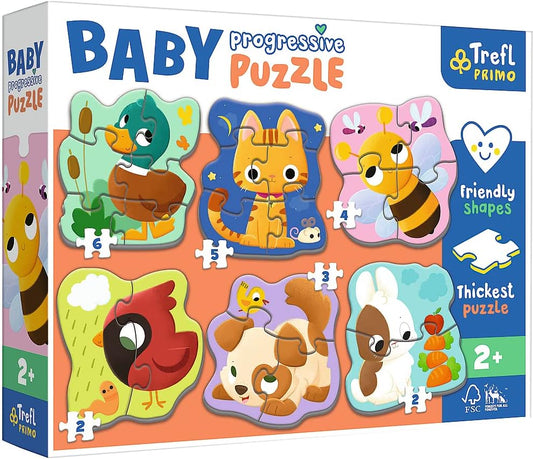 Puzzle Baby Progressive - Animale