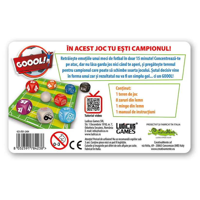 Joc de societate: Fotbal portabil, Goool!