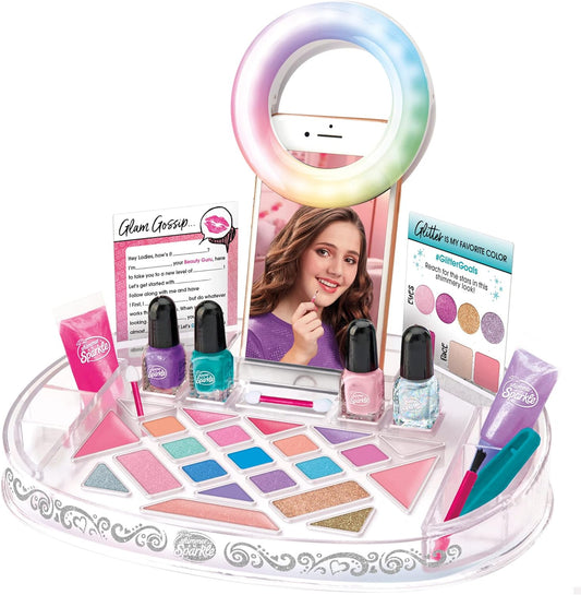 Set studio de frumusete Cra-Z-Art cu lampa circulara, 30 x 30 x 8 cm