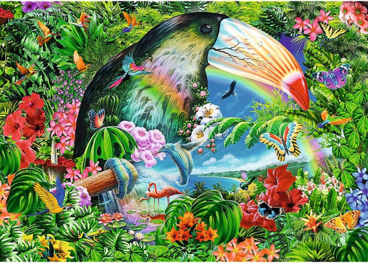 Puzzle Spirala 1040 piese - Animale tropicale