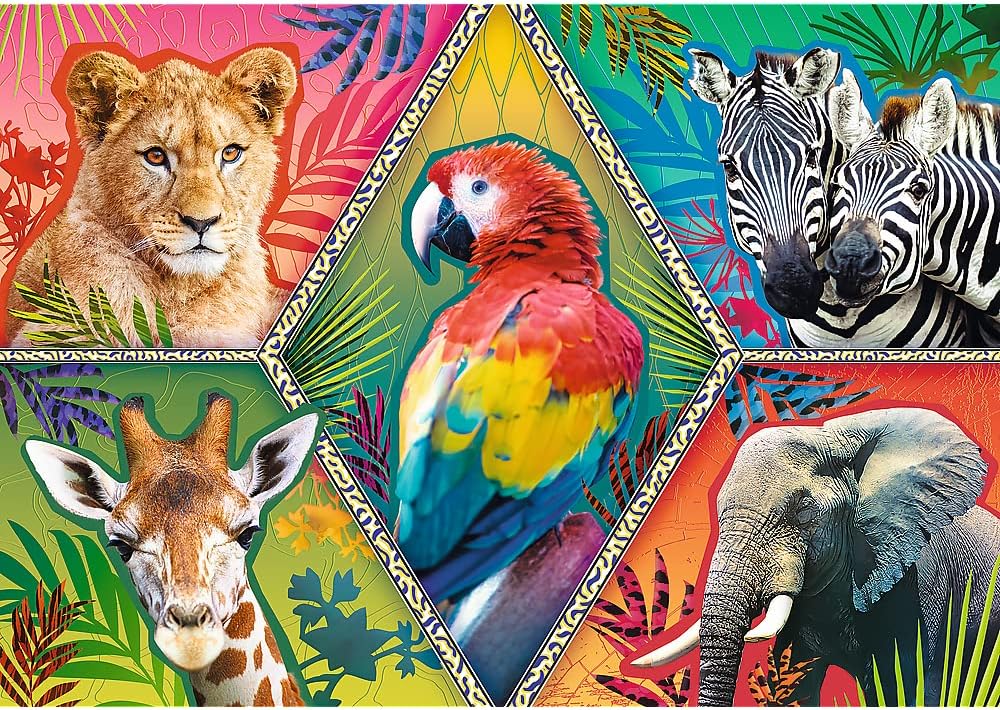 Puzzle 1000 piese - Animale exotice (colaj)