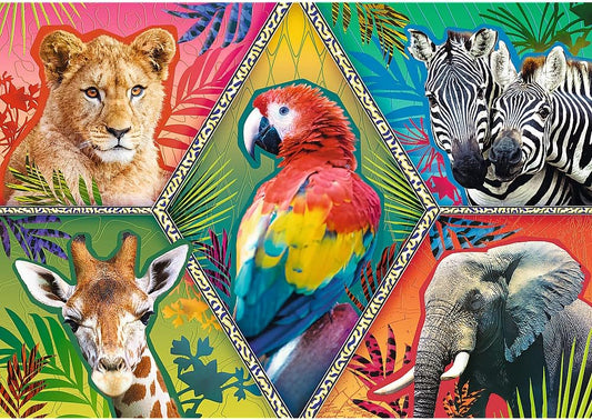 Puzzle 1000 piese - Animale exotice (colaj)