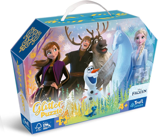 Puzzle 70 Glitter Box - Prietenie magica - Frozen II