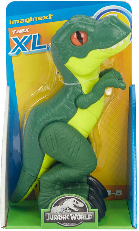Figurina Imaginext, Jurassic World T-Rex XL - verde